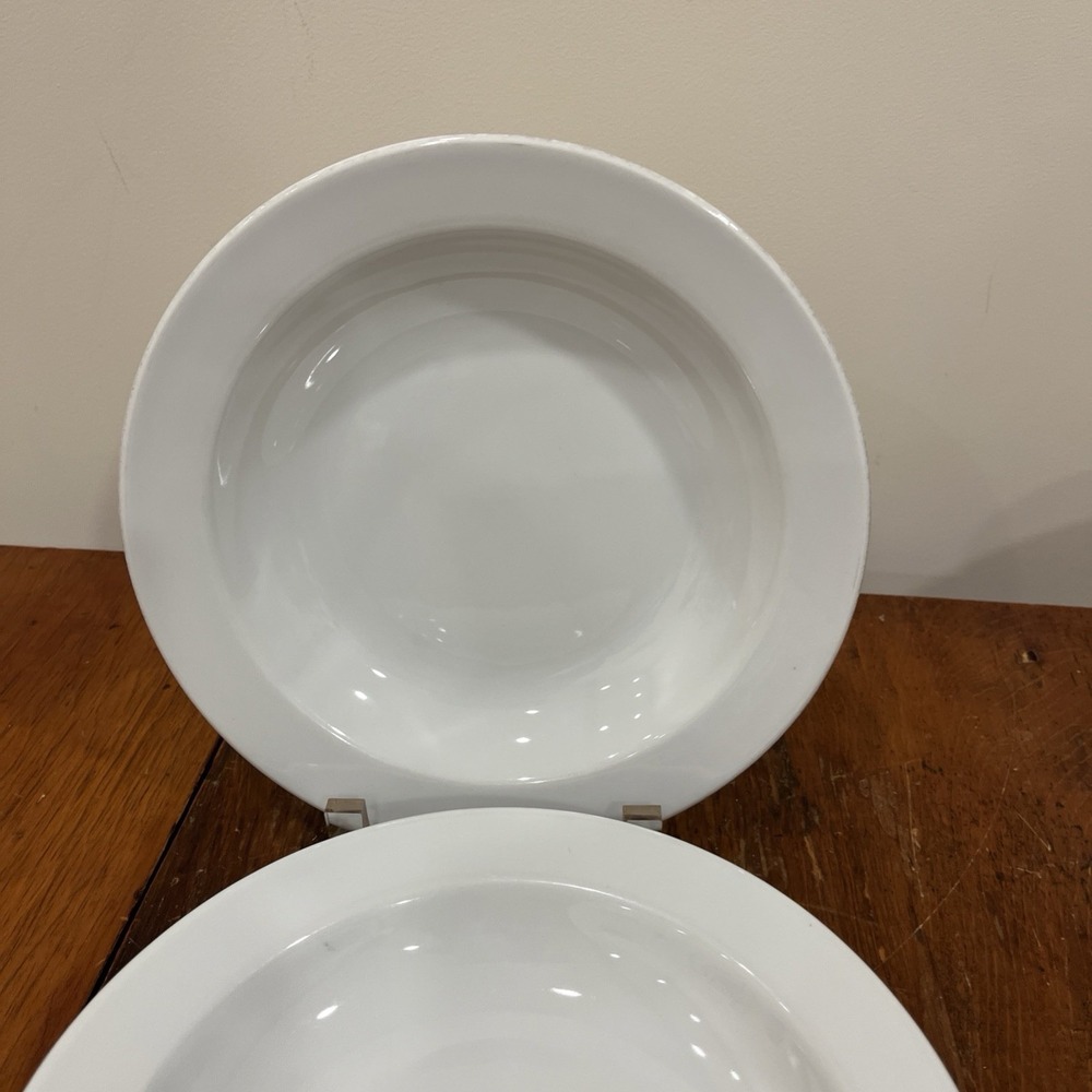 Set of 2 Pillivuyt White Salad/Pasta Bowls Czech Republic Williams-Sonoma EUC - Picture 3 of 7